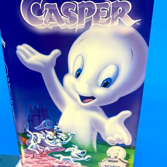 CASPER THE FRIENDLY GHOST VHS MOVIE VTG 2000 THE SPOOKTACULAR NEW ADVENTURES MCA - Picture 3 of 11